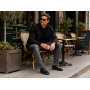 Pantofi barbati casual din piele naturala - Model Negru GKRSPORTN